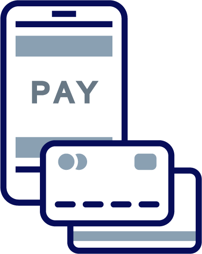 Icon of a payment system