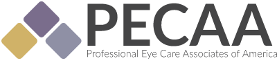 Logo for PECAA, Professional Eye Care Associates of America