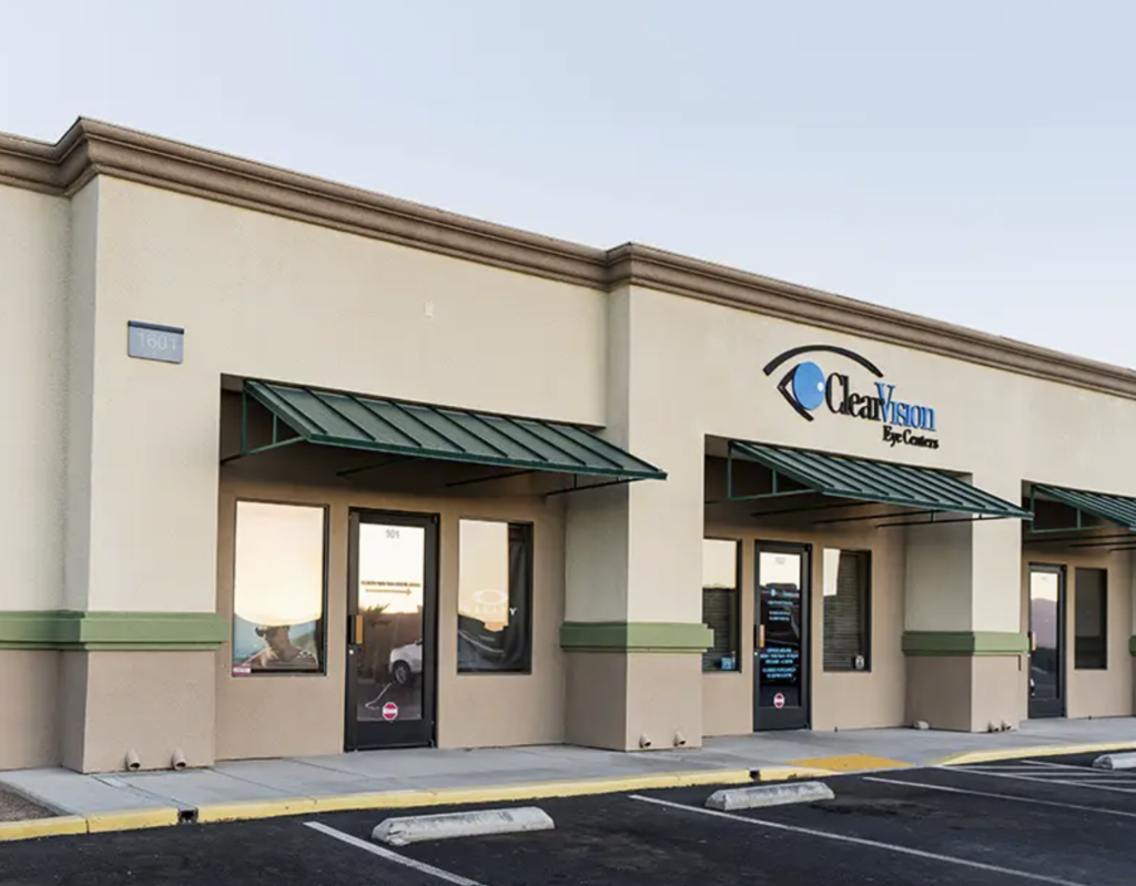 Exterior photo of the ClearVision optometry practice in Pahrump, NV